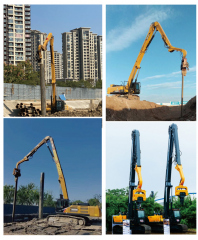 Excavator Sheet Pile Driver Drilling Machine Excavator Hydraulic Pile Driver Vibro Hammer