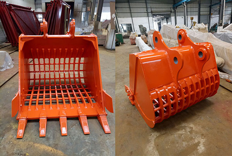 Excavator Attachment Screening Vibrating Skeleton Bucket