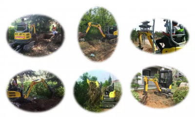 YuChai 600Kg Mini Pelle Machine YC22-9 Mini Excavator For Green Houses