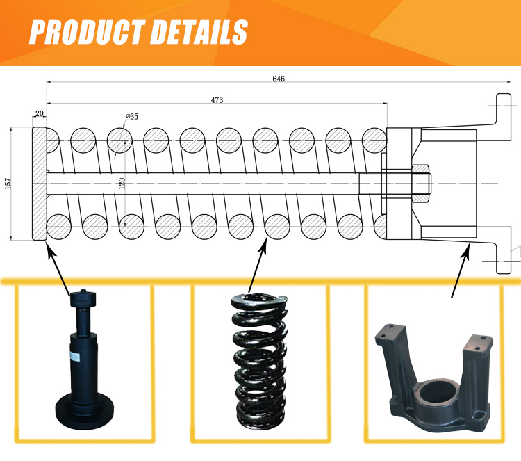 China KOMATSU Track Adjuster Tension Spring For D70(INNER) D80(INNER) D85 D20 PC60-7/PC70-7