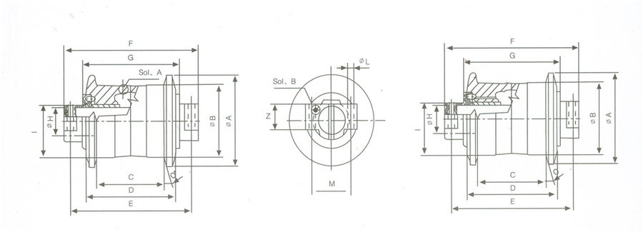 Replacement Track Roller Bottom Roller for Excavator and Dozer