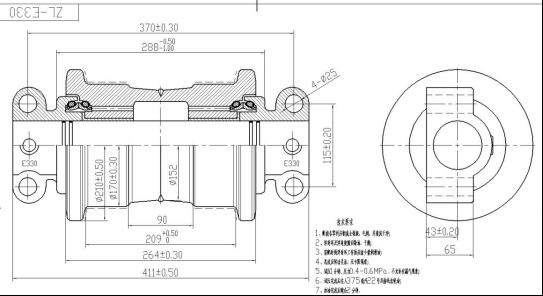 JCB track roller JCB excavator parts JCB spare parts JCB undercarriage parts