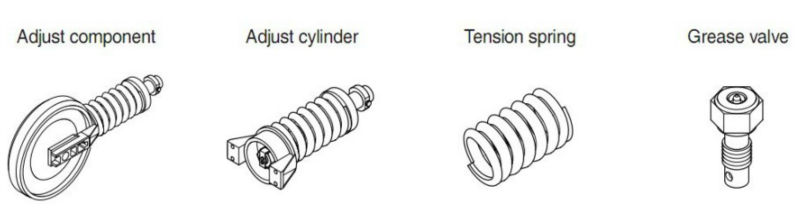 206-30-55122 PC220-7 excavator track adjuster cylinder